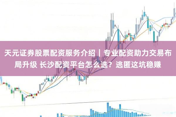天元证券股票配资服务介绍｜专业配资助力交易布局升级 长沙配资平台怎么选？逃匿这坑稳赚